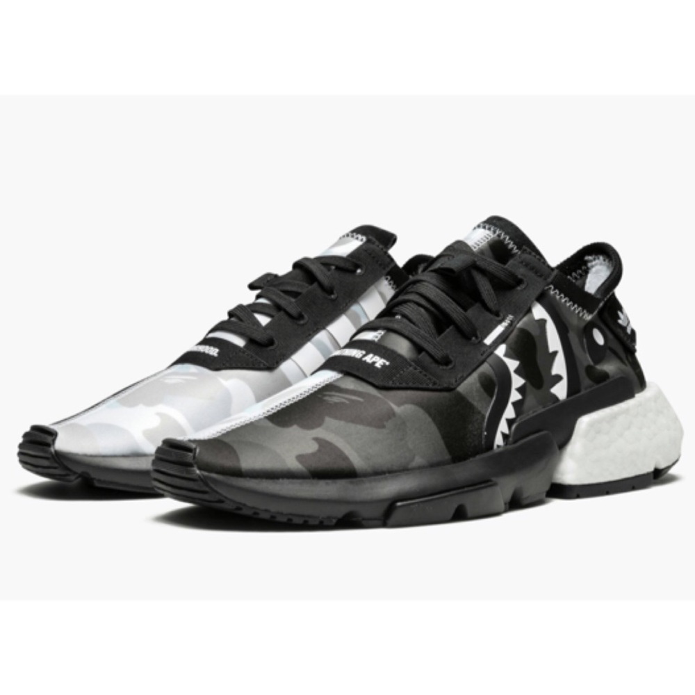 Adidas X BAPE X Neighborhood POD S3.1 Lace Up Sneakers Size 7 US